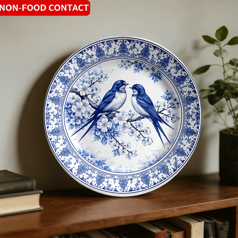 Home Cooking Recipes - Piatto decorativo con floreale cinese iridescente